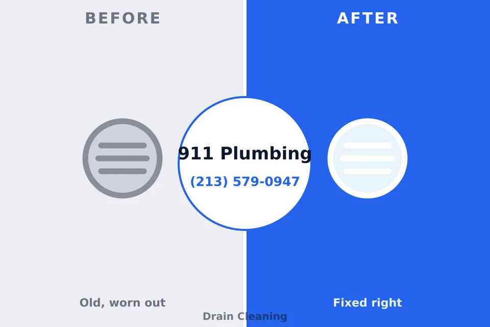 Before and after: plumbing repair Bedford Heights, OH